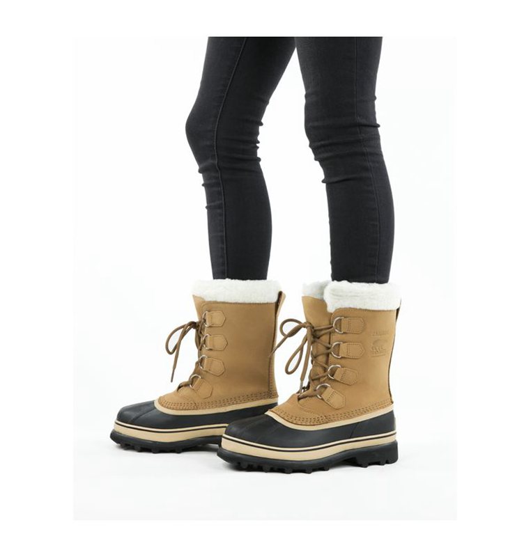 Womens Snow Boots Brown/Black - Sorel Caribou® Low - 549-TPBSDN